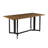 Adams 31.5 " Extendable Rectangular with Iron Base Dining Table-767100358