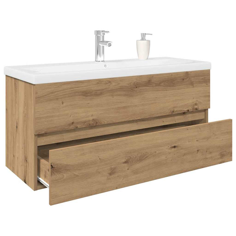 100mm Single Bathroom Vanity with Ceramic Basin