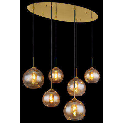 Aylesworth 6 - Light Brass Pendant