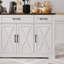 Buffet Farmhouse avec tiroirs et tablettes réglables-158822926