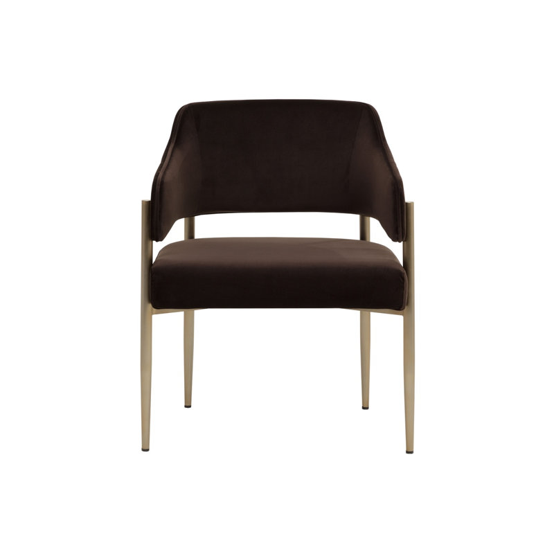 Upholstered Armchair, Diamond Mink