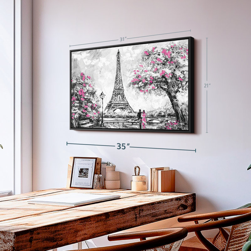 Places "Tour Eiffel, impression sur toile", H 21 po x l 31 po