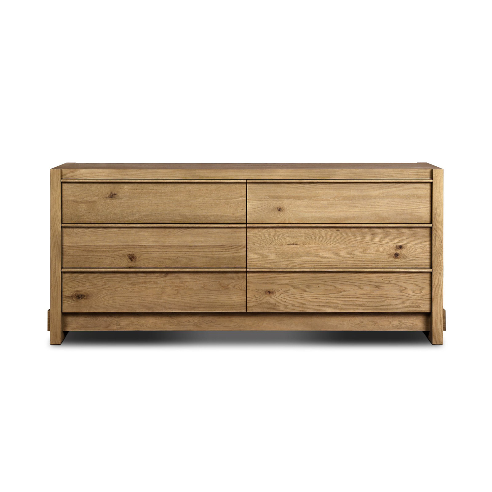 6 - Drawer Double Dresser, Sandy Oak Resawn