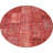Distressed Modern Patchwork Round Area Rug 5x5