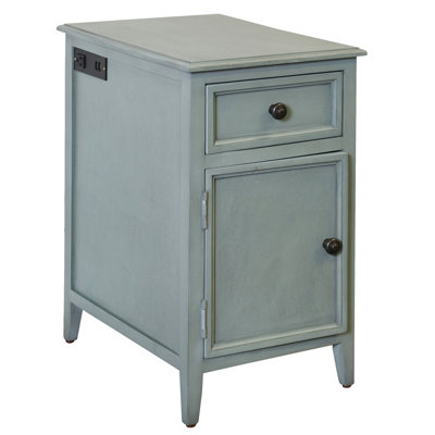 Annebelle End Table with Storage and Built-in Outlets