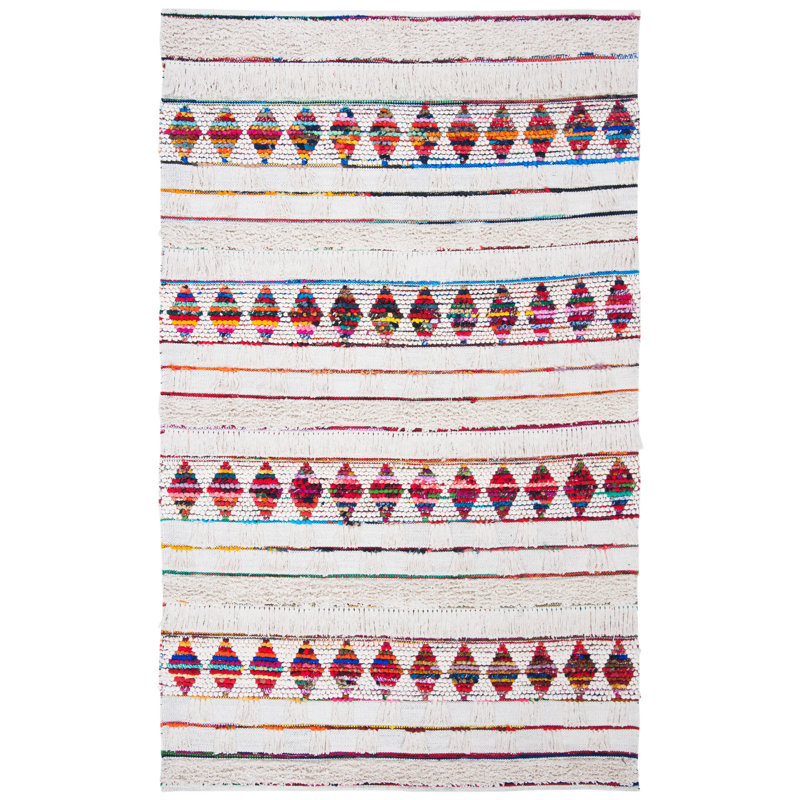 Cheney Hand Woven Performance Striped Rug, Rectangle 4' x 6'