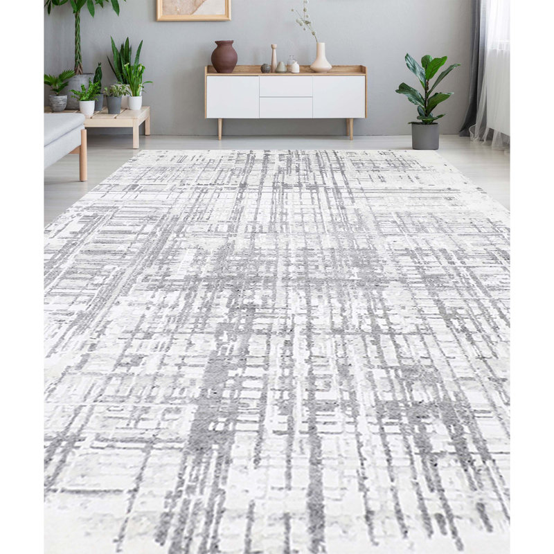 Abstract Area Rug, Rectangle 5'9" x 8'9"