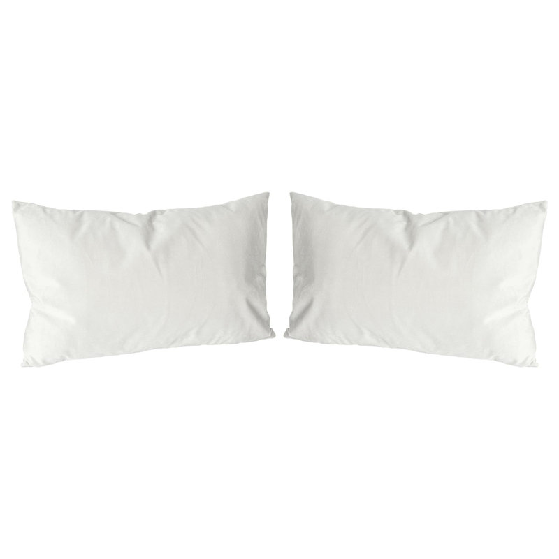 Rectangular Lumbar Cushion with Filling, Cream