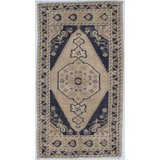 Vintage One-of-a-Kind Rectangle 1'11" X 3'5" Hand Knotted Area Rug