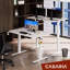 Adjustable Metal Base Writing Desk-86884333-86884334