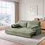 Canapé-lit convertible 3 en 1 de 202 cm (79,5 po), format King, en velours côtelé, avec coussins d'accoudoirs et poches de rangement latérales-887724354-887724353