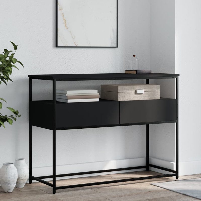 Console Table, 75cm H x 100cm W x 40cm D, Black