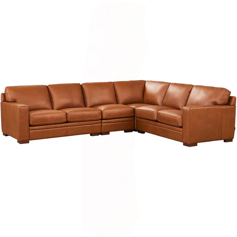 Leather L-Shaped Sectional