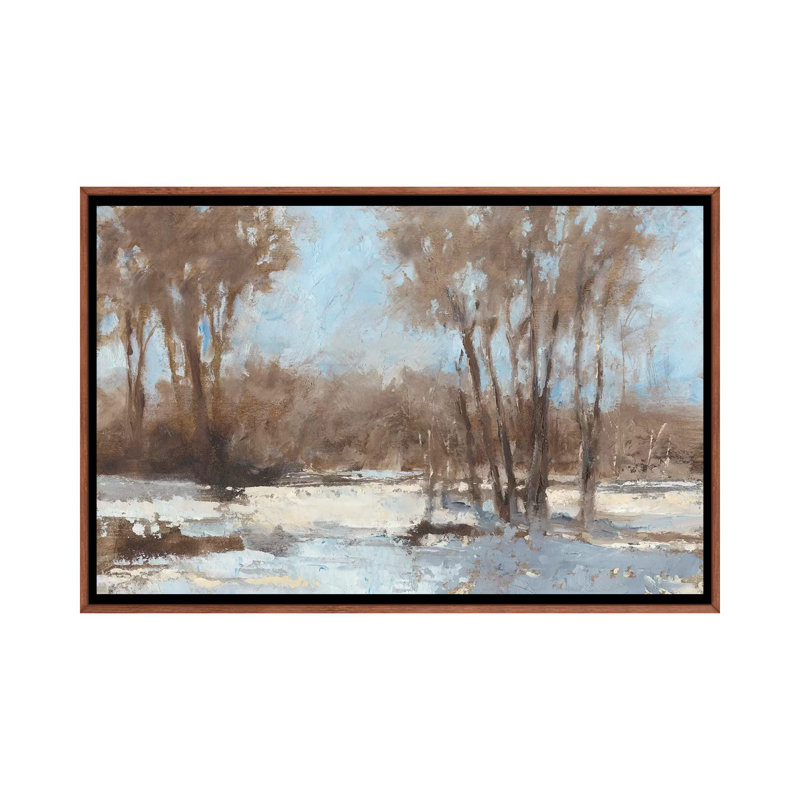 «Sunlit I» par Ethan Harper - reproduction d'art, H 32 po x l 48 po x 1,5 po, Toile avec cadre en bois brun classique