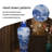 62.99"Jingdezhen hand-painted blue-and-white landscape floor-standing large vase decoration piece-856662313