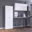 Maplewood 2 Piece Kitchen Set, Multistorage Cabinet + Wall Cabinet, White