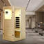 Sauna infrarouge lointain Sprucehaven Spruce à 5 panneaux avec Bluetooth