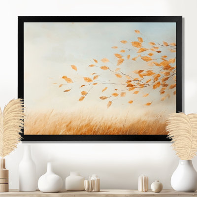Jaanar Meadow Windy Prairie Leaves V - meadow Large Wall Art