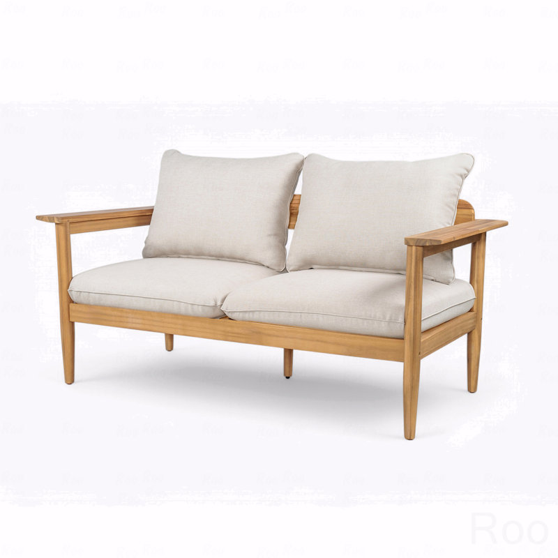 Causeuse d'extérieur en bois d'acacia