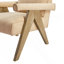 Fauteuil moderne en similicuir et cuir - sable-1677039202