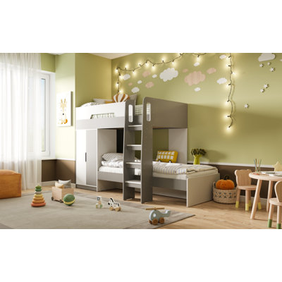 Benito Bunk Bed White and Grey