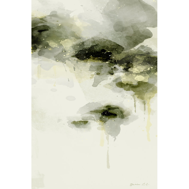 Misty Abstract Morning I by Green Lili - Wrapped Canvas Painting, 46cm H x 30cm W