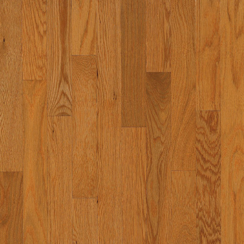 Oak 3/4" Thick x 3-1/4" Wide x Varying Length Solid Hardwood Flooring, Butter Rum