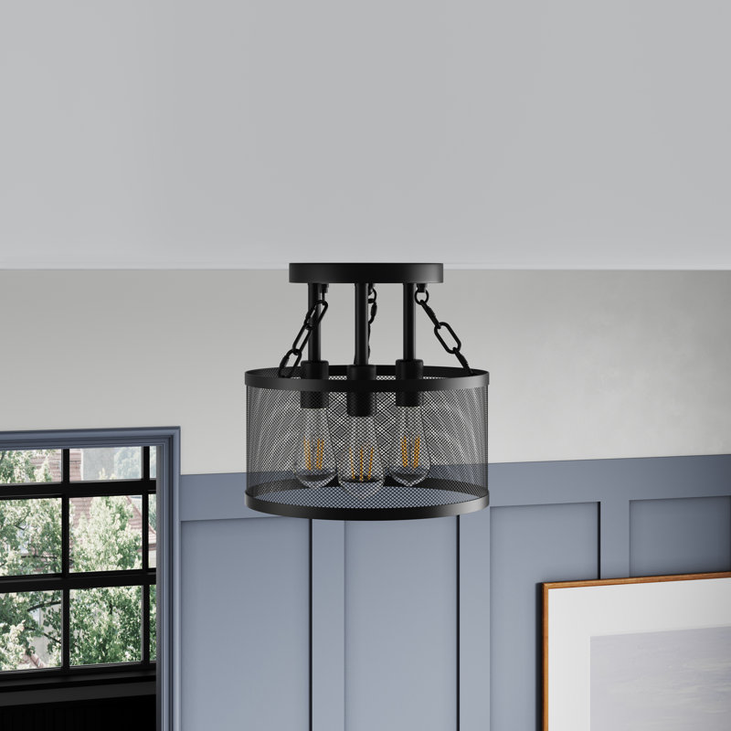 Plafonnier encastré à intensité variable 3 lumières 12,6 pouces Jolet