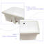 Quality White Ceramic Undermount Sink With Overflow - 19.5X14x6 Inch, Rectangular, Stain-, For Multiple Locations Bathroom 19.5X14x6", Stain , Home & Business
