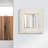 Square Leather Mirror-19763654