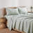 Washed Linen Cotton Blend 4 Piece Sheet Set-96903227-92383510