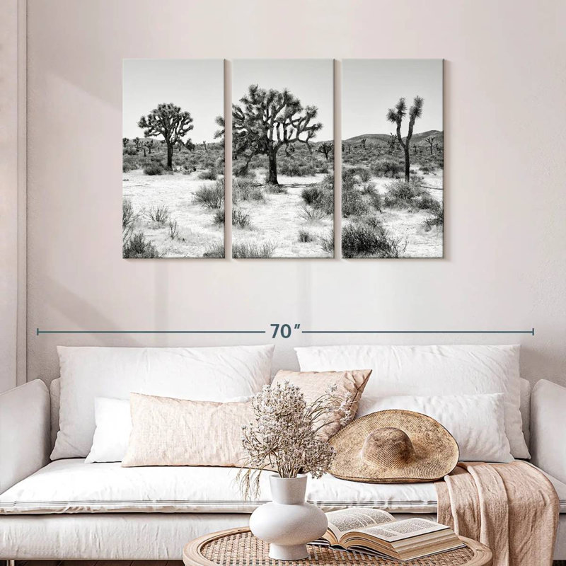Alvord - Arizona noir - magnifiques arbres de Josué, H 28 po x l 45 po