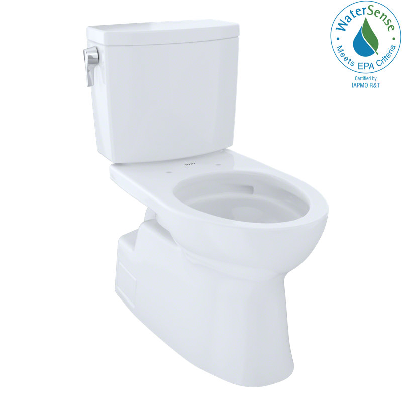 Vespin® II 1 GPF Elongated Two-Piece Toilet, Cotton, Left-Hand