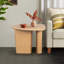 Table d'appoint de table fuselée (bois naturel)