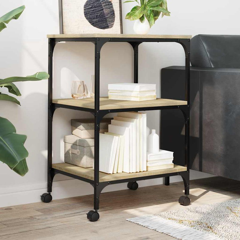 75cm H x 50cm W Printer Stand, Sonoma Oak