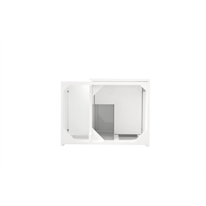 Alicante 24'' W Single Bathroom Vanity Base, Glossy White