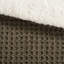 Édredon très grand chenille en tricot gaufré - couleur brune, 100%, 2 taies décoratives, lavable à la machine, conception réversible pour lit brun, doublure douce-120944975