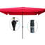 Parasol de patio rectangulaire 10X6.5Ft pour la détente en plein air - Red Fun-382253204