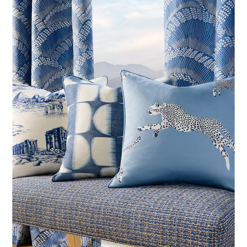 Leaping Cheetah Fabric, Evergreen