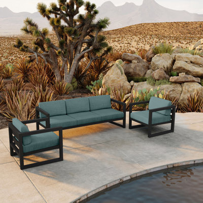 Avion 5 - Person Patio Conversation Set with Cushions