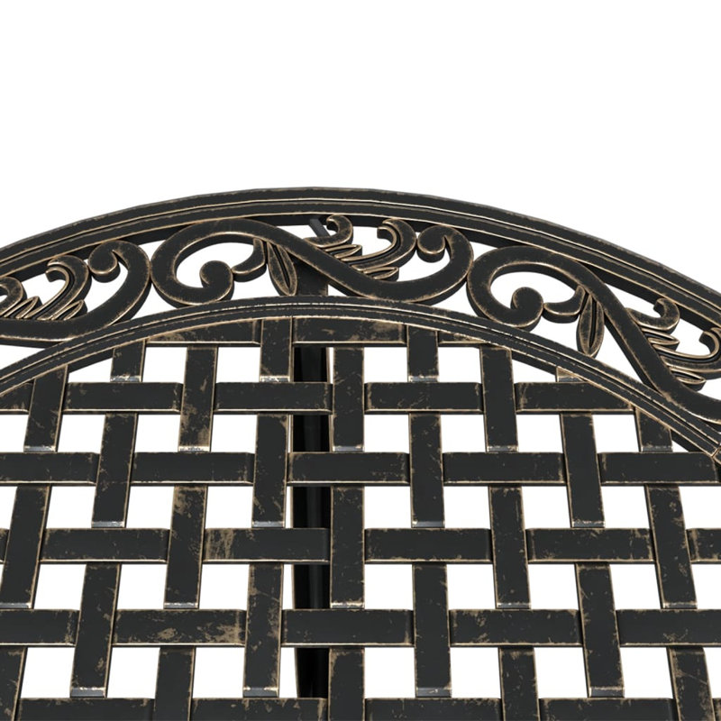 Gutzwiller Round 90Cm L Bistro Table, Black, Bronze