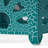 14" Teal Side Table, Iron - For Patio, Drinks And Snack Area Table Lightweight Design Beverage &-899429094