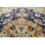 Tapis de la zone en laine bleu/bleu marine 13 pi 8 po x 15 pi 3 po one-of-kind main-noué la new age Skelton