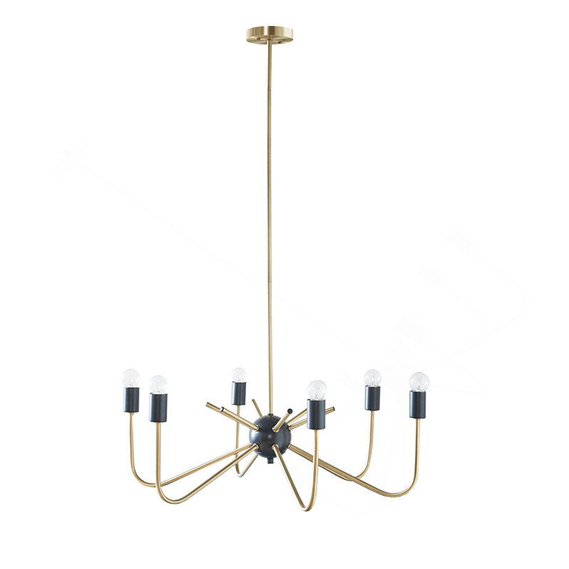 Lustre en métal 6 lumières