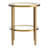 Hera 19.63'' Wide Round Side Table With Clear Glass Shelf-1935777267