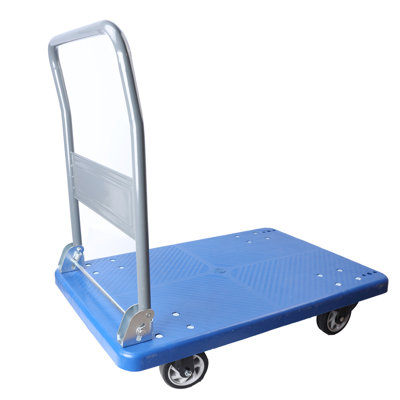 Chariot mobile d'une capacité de 660 lb - Chariot pliable amélioré avec poignée pivotante pour faciliter le transport des articles