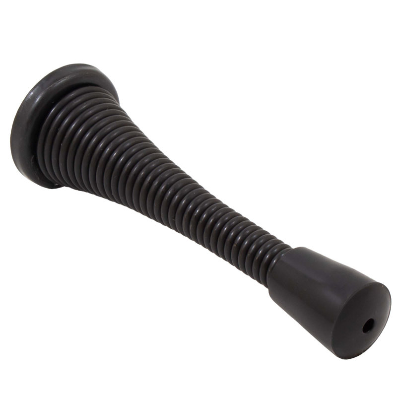 Steel Baseboard Stop, Matte Black