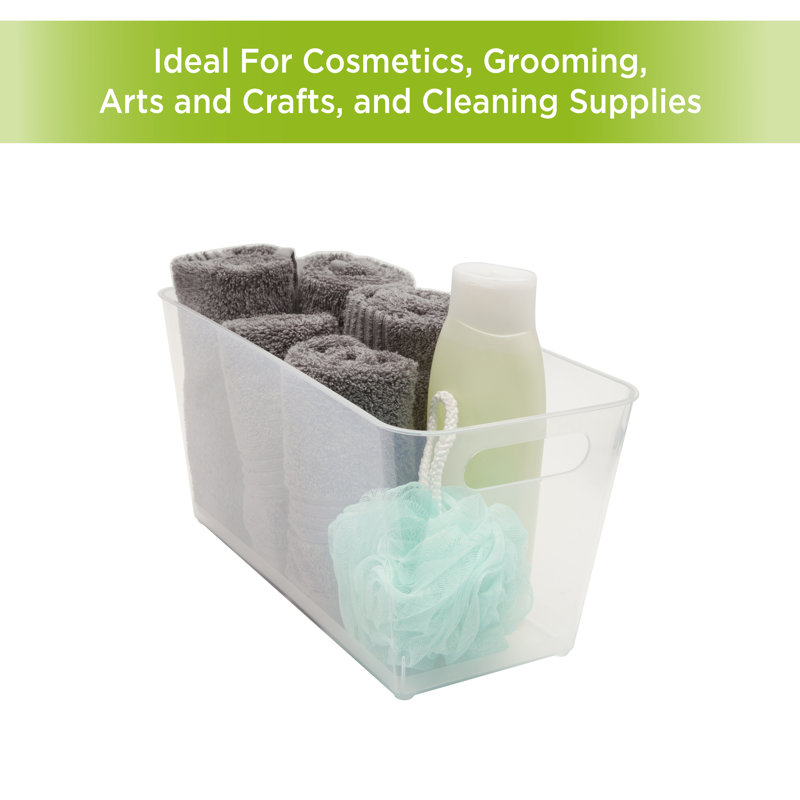 Organizer Bin with Handles, Clear