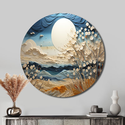 Lirette - Paysages d'art rond en métal