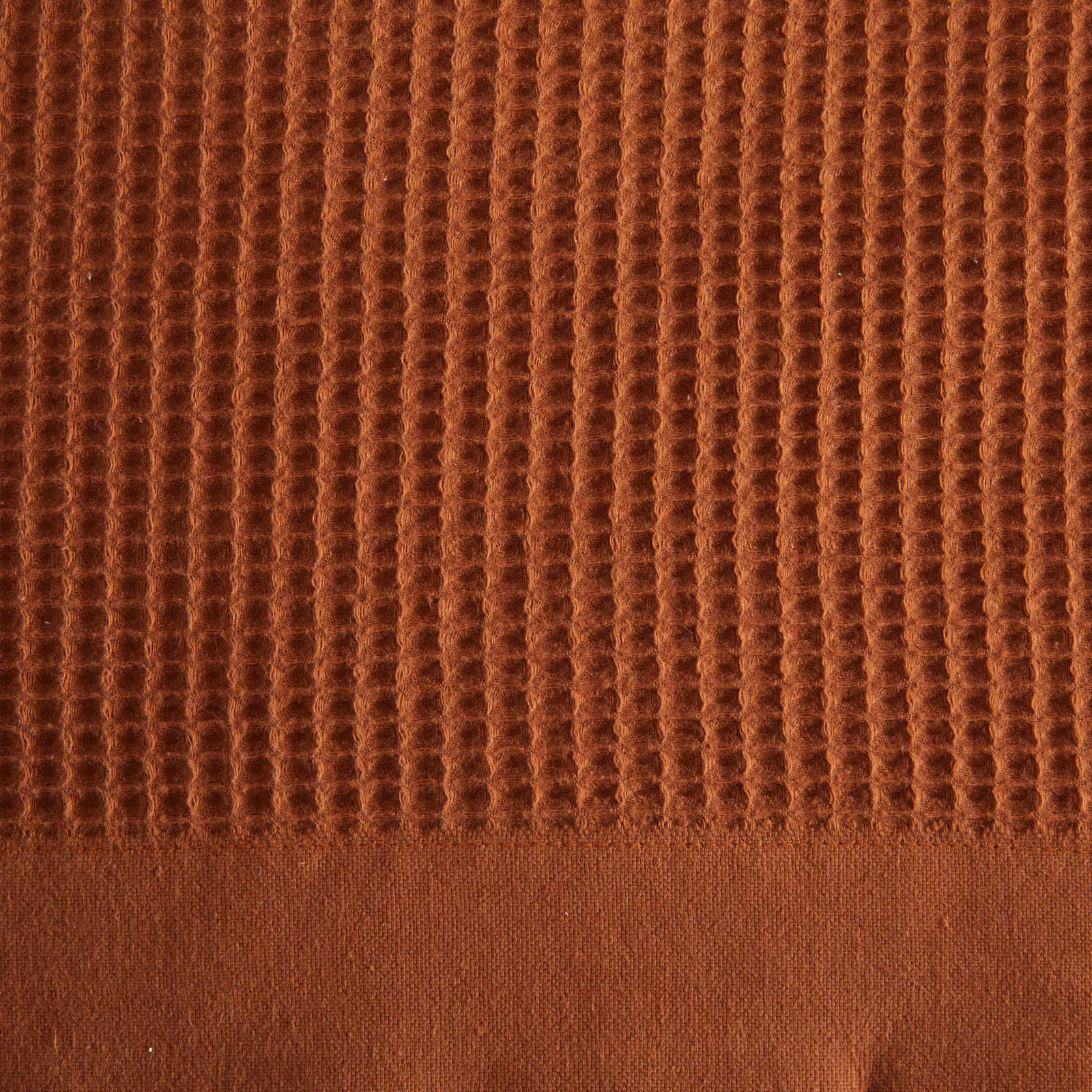 100% Cotton Lightweight Waffle Weave Summer Blanket, Queen, Terracotta